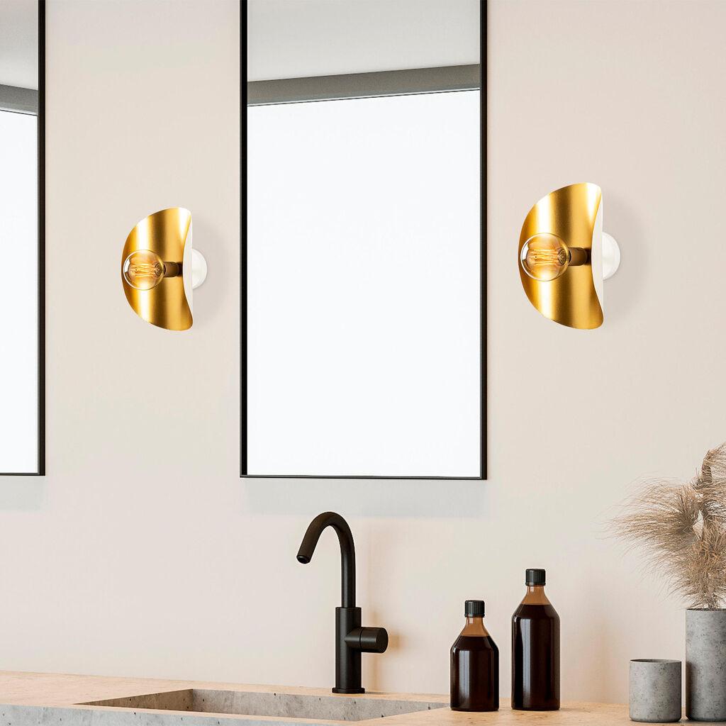 Opviq Sivani MR 840 Zidna lampa, Zlatno-Bela