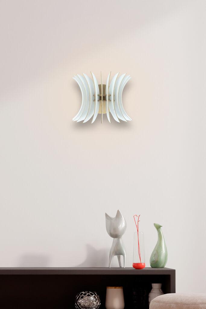 Opviq Zidna lampa E27 Max 40W, Bijela
