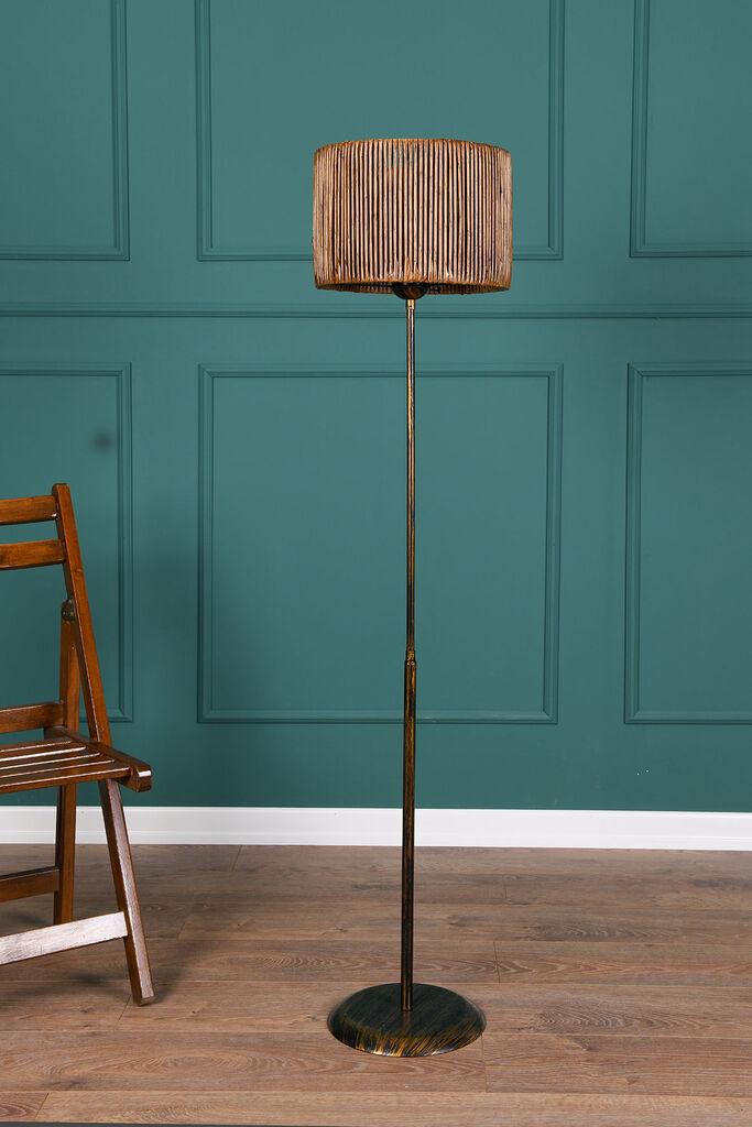 Opviq Prove podna lampa, crno-smeđa