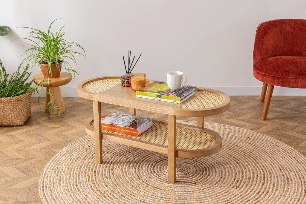 Hanah Home Club sto Nala 42 91x42x36cm bež