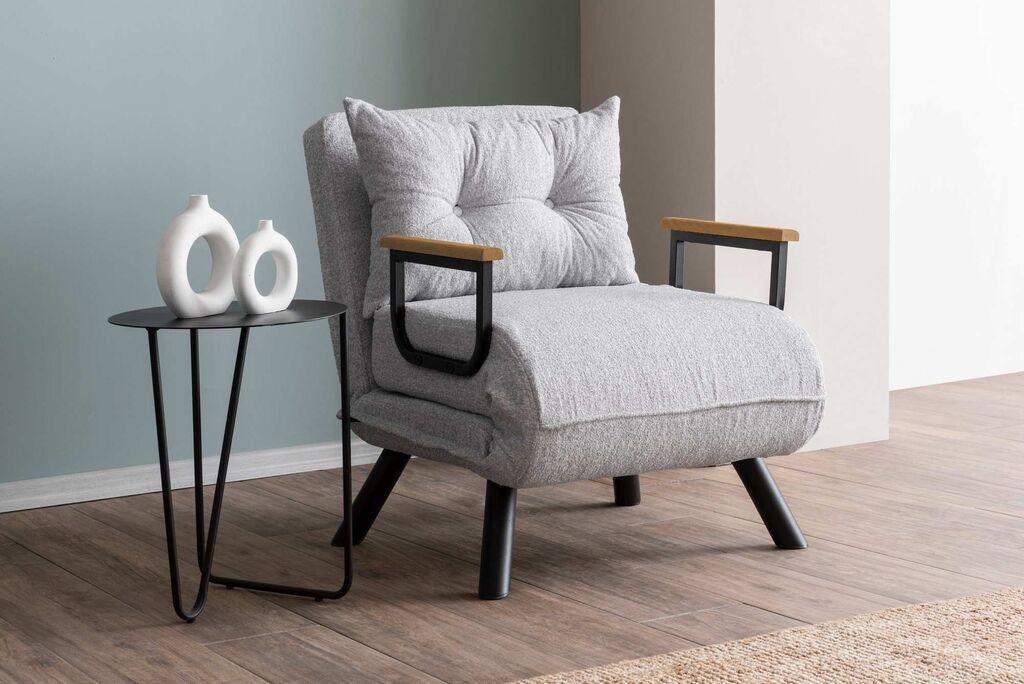 Atelier del Sofa Fotelja Sando 175x60cm Siva