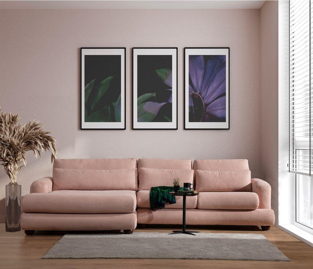 Atelier del Sofa Kutni set River 105x90x150cm Roza