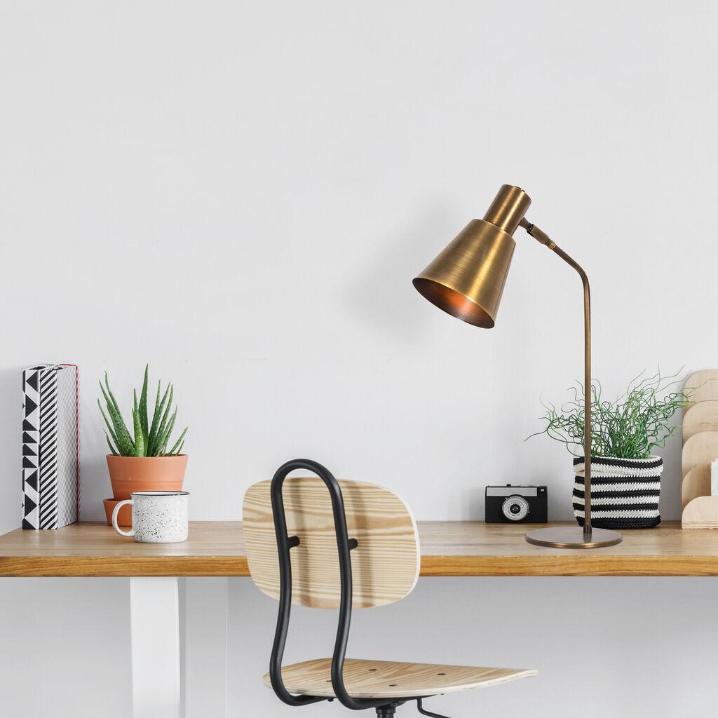 Opviq Stona lampa E27 Grlo, Bronza