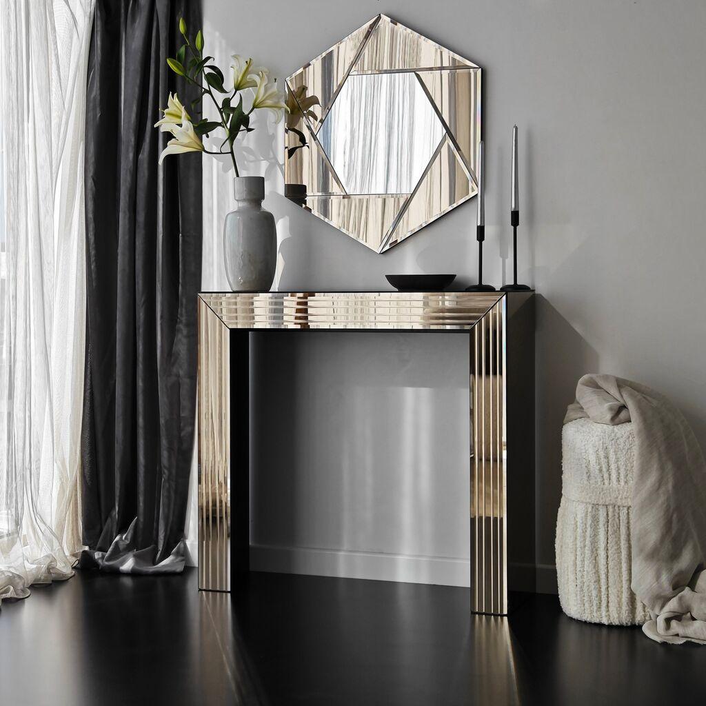 Hanah Home ogledalo bronzano
