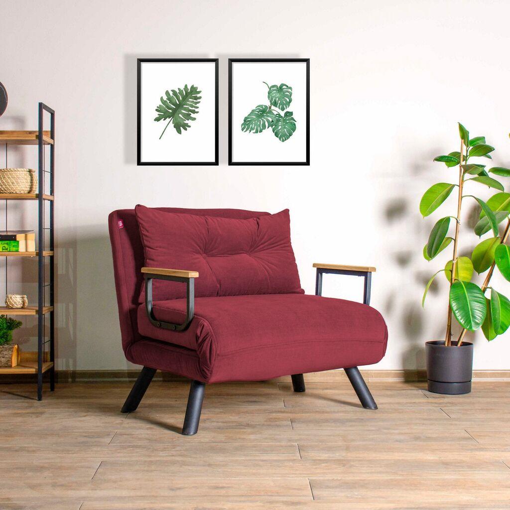 Atelier del Sofa Sando Sofa na razvlačenje za jednu osobu, Bordo