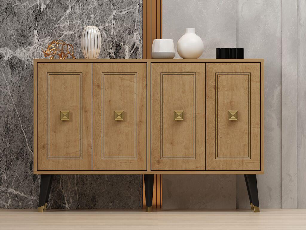 Hanah Home Komoda Hartin 120x80x30cm Hrast