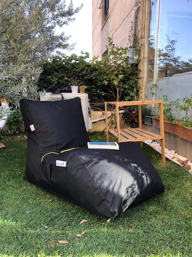 Atelier del Sofa Lazy bag - vodootporni, Crna