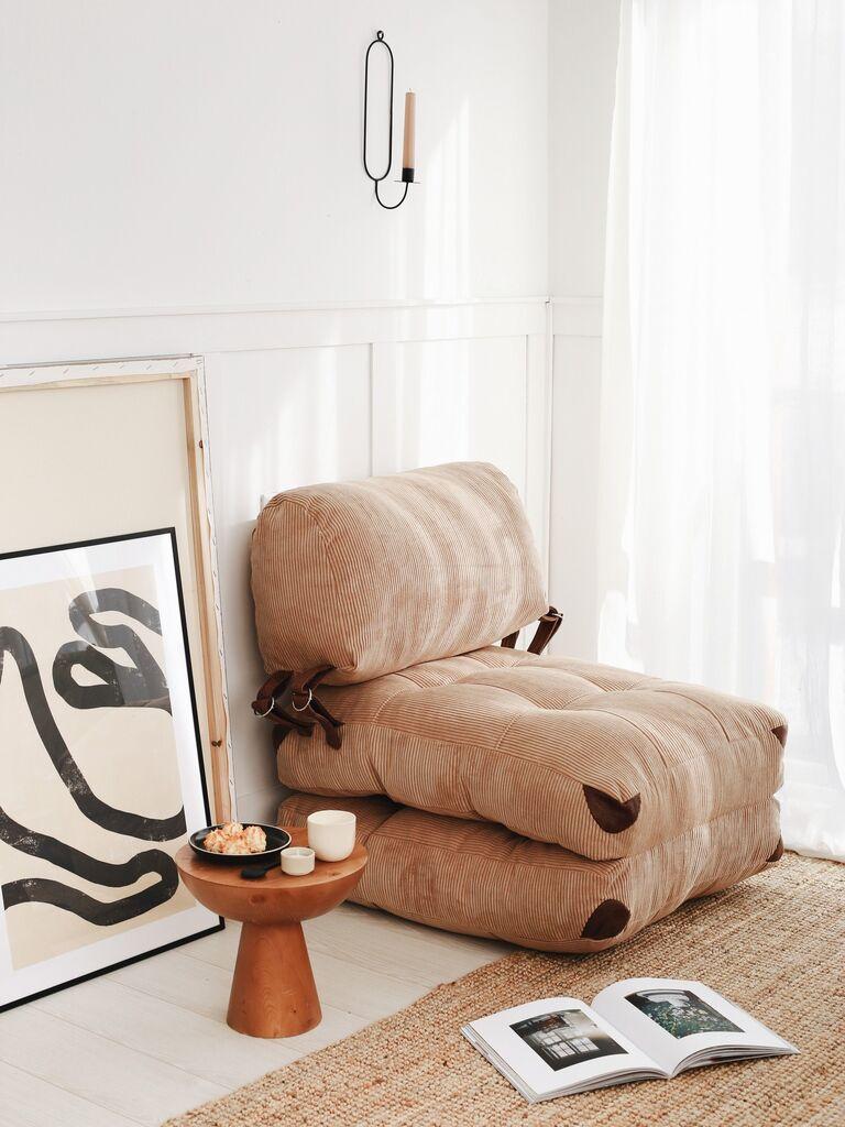 Atelier del Sofa Fotelja Sklopiva Baršunasta 80x70x60cm Kamilin