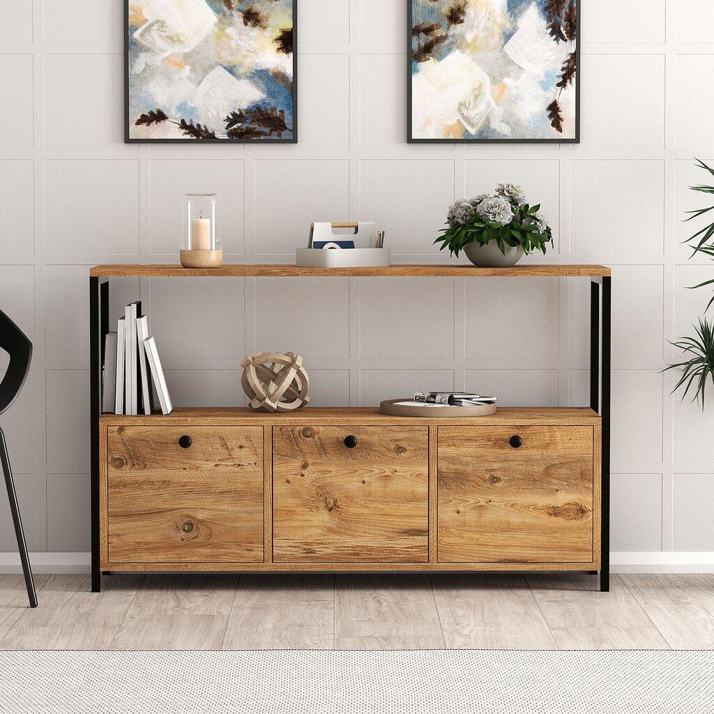 Hanah Home Komoda Nero, Hrast
