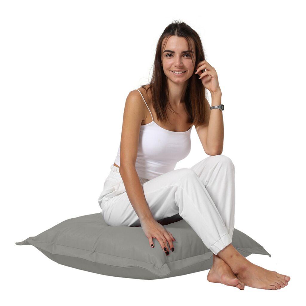 Atelier del Sofa Lazy bag jastuk za sofu, 70x70cm, siva