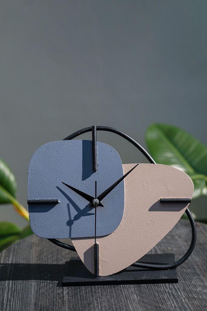 Aberto Design sat 26x25cm plavo-bež boje