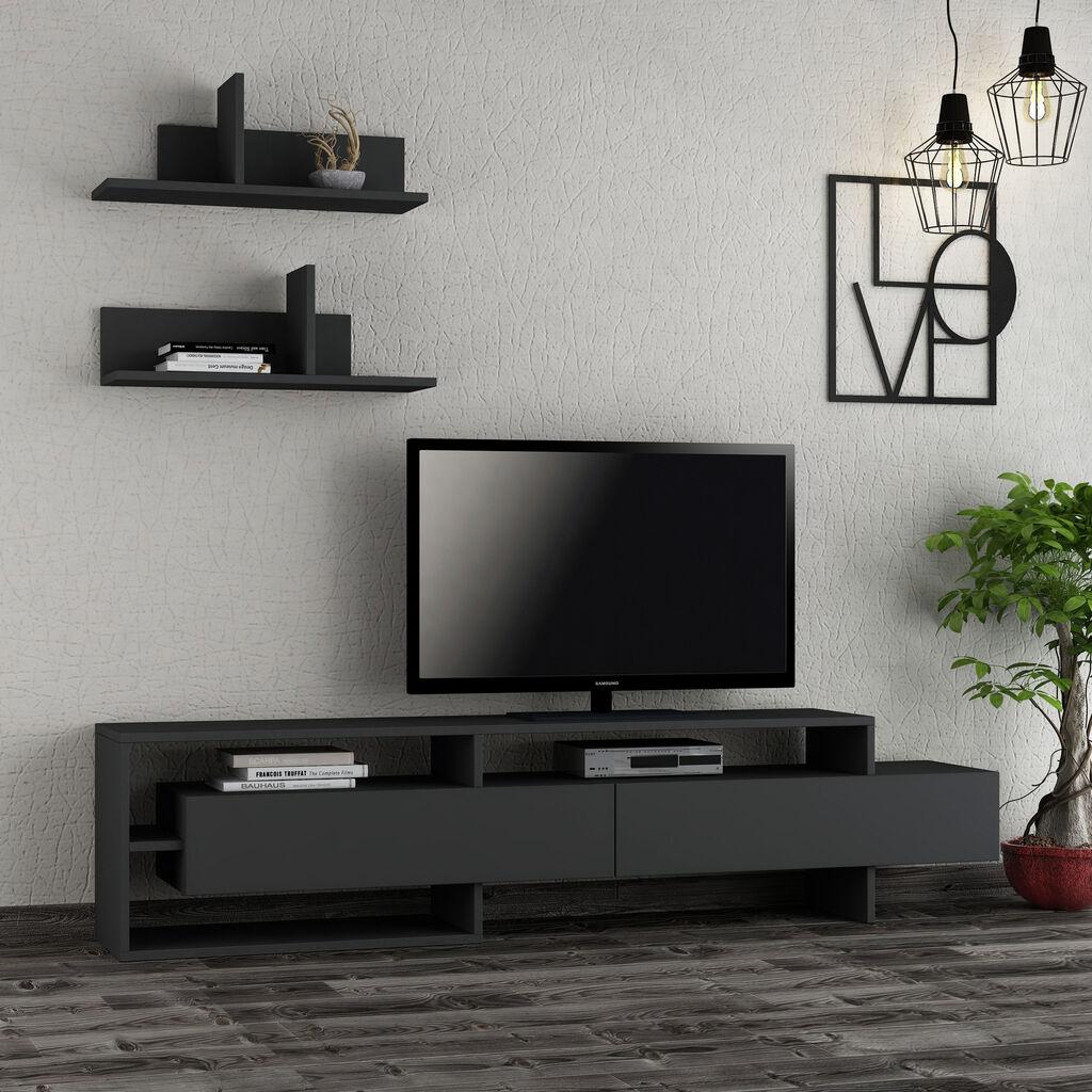 Hanah Home TV Gara polica, tamno siva