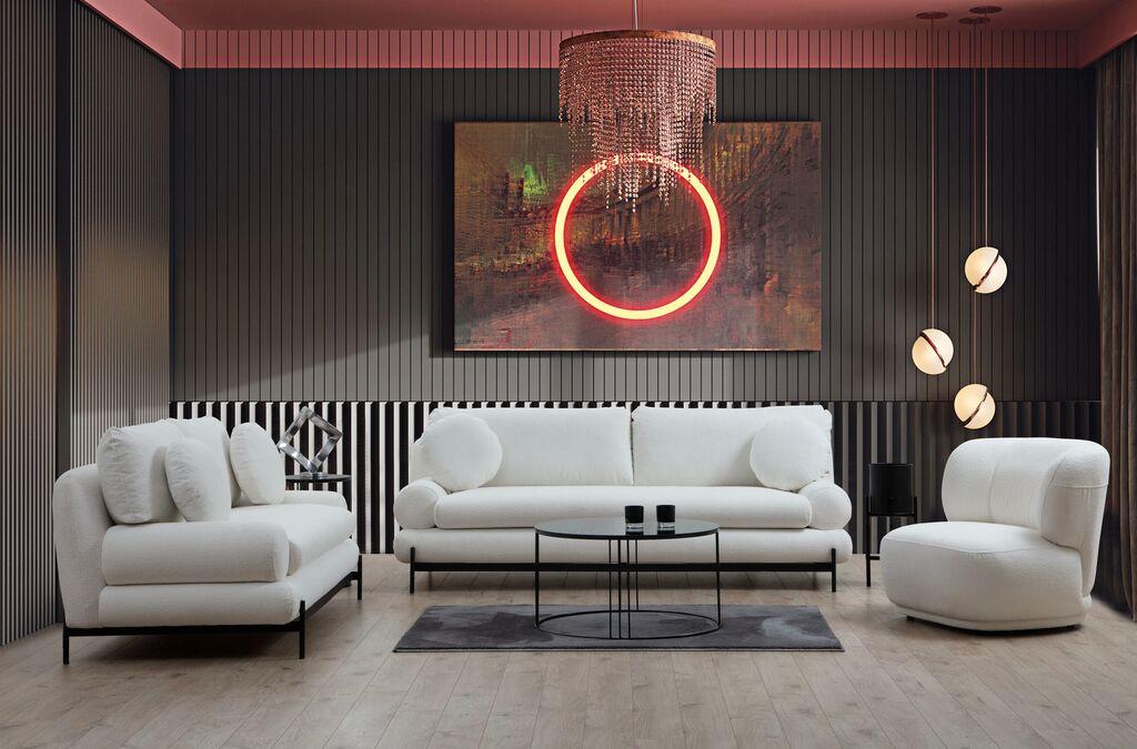 Atelier del Sofa Fotelja Livorno 85x78x80cm Bijela