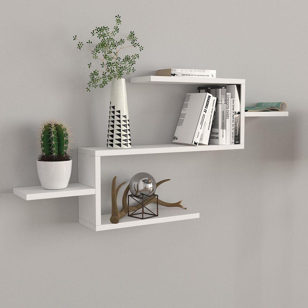 Hanah Home Polica 104x49,4x14,5cm Bijela