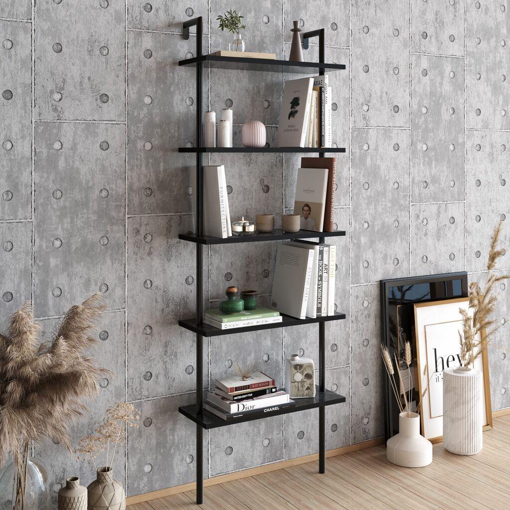 Hanah Home polica 60x174x22cm crna