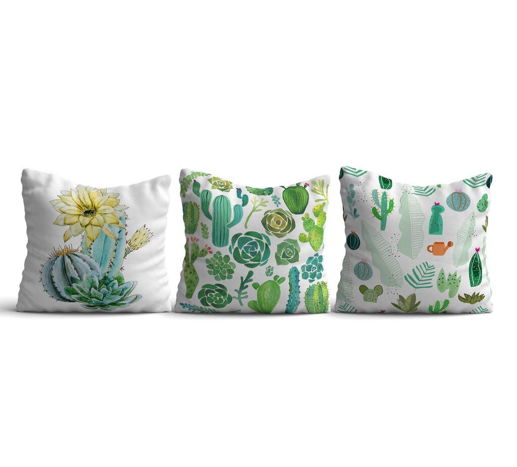 Aberto Design HMI KIR 112 Set od 3 ukrasna jastuka, 43 x 43 cm, Šareni