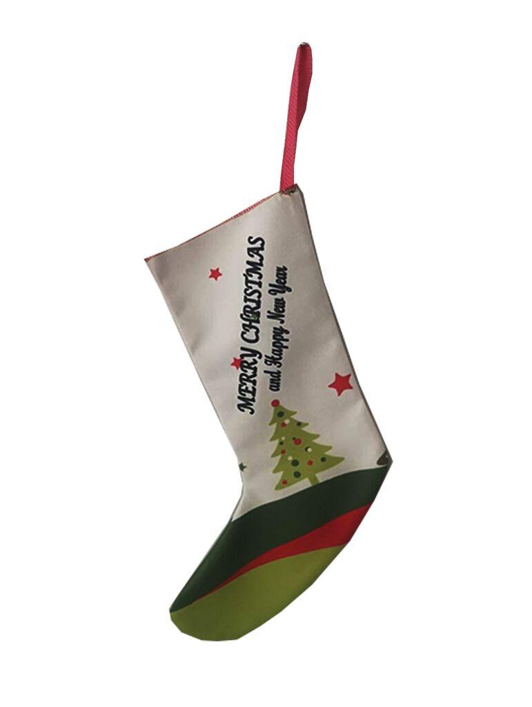 Aberto Design Božićna ukrasna čarapa Crp006, 35x18 cm, Šarena