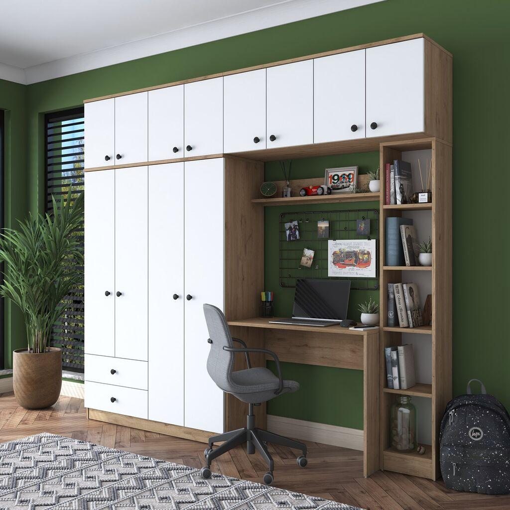 Hanah home Dječiji radni sto 240x216,8x42,5cm Orah