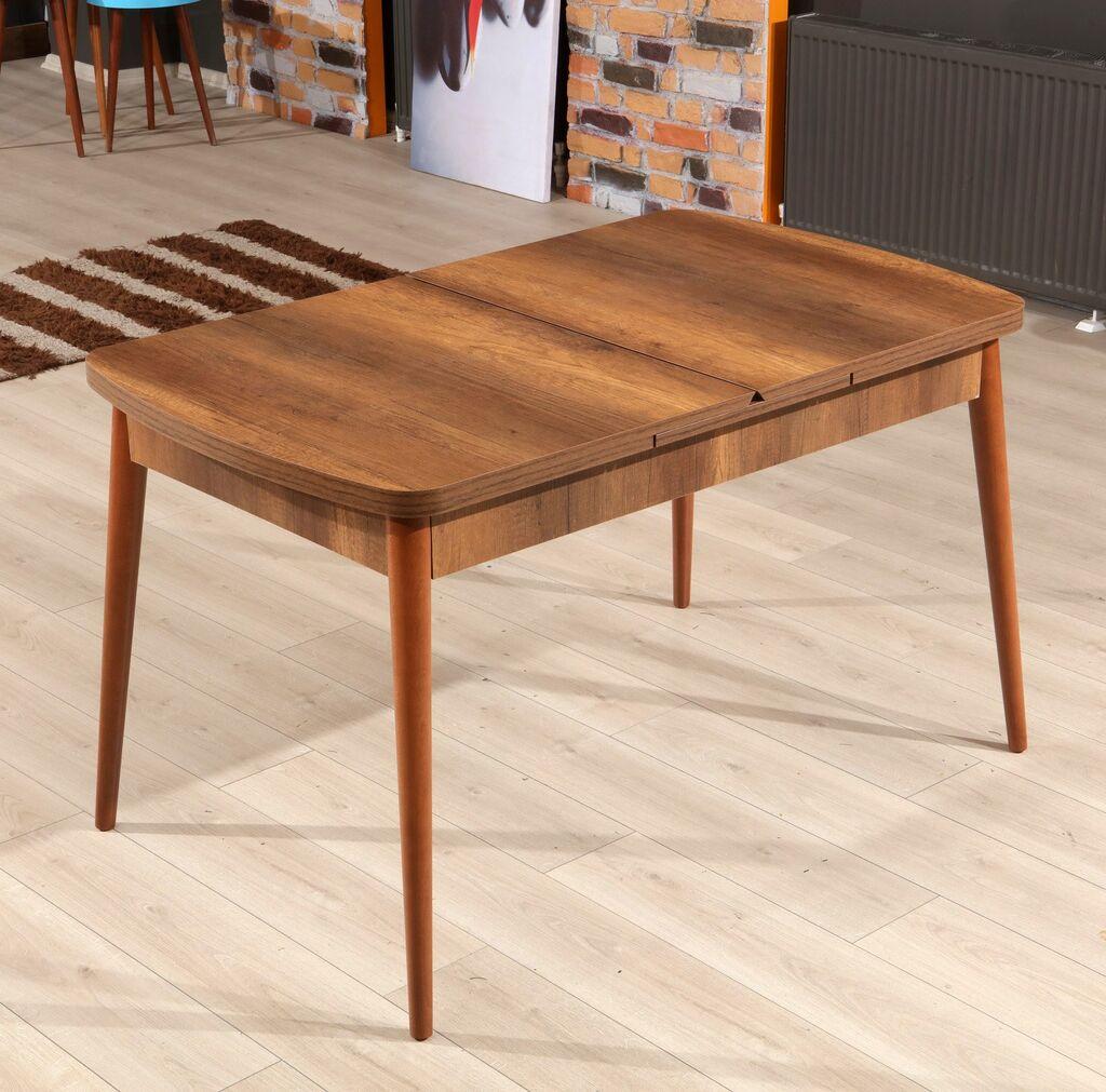 Hanah Home Trpezarijski sto Barok, 132x80x78,5 cm, Orah