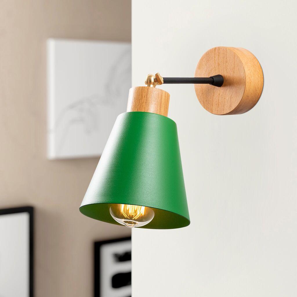 Opviq Zidna lampa E27 Grlo, Zelena