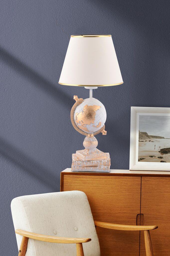 Opviq World stolna lampa, bijela