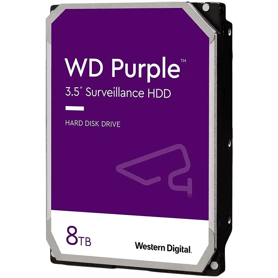 Western Digital HDD disk Purple, 8 TB, 3,5", SATA, 256 MB, 5640 RPM