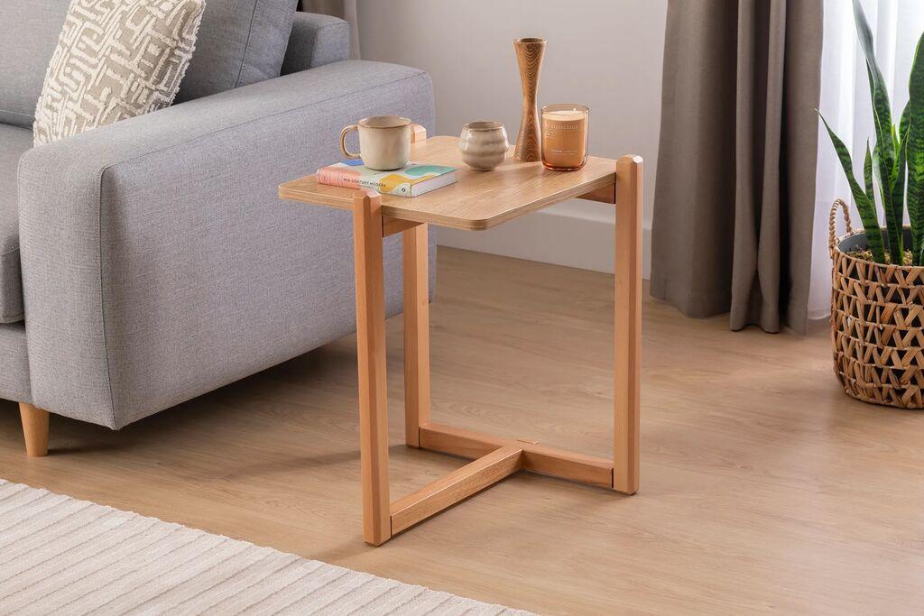 Hanah home Klub sto Maya 46x40x50cm bež