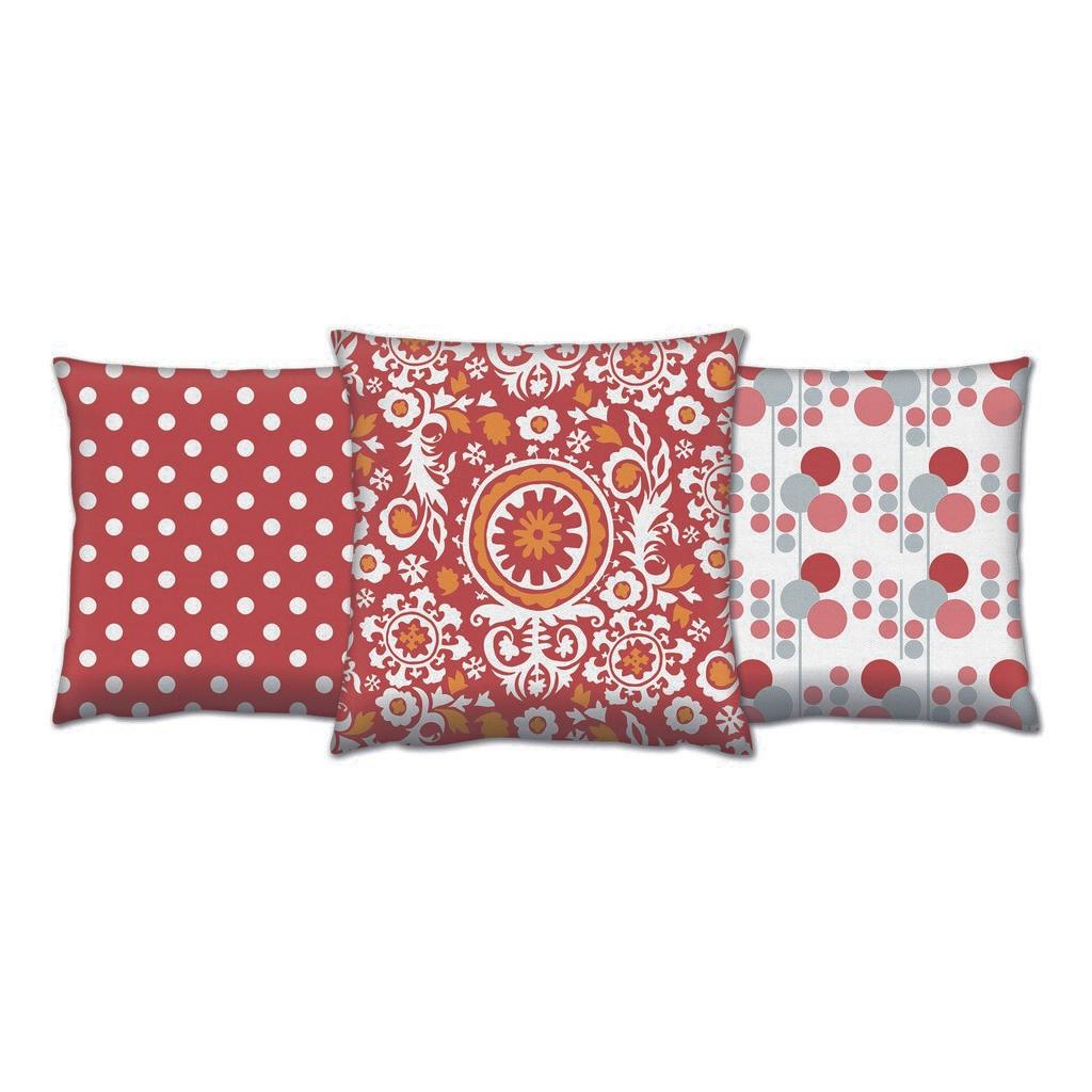 Aberto Design Set od 3 jastuka 43x43cm Šareni