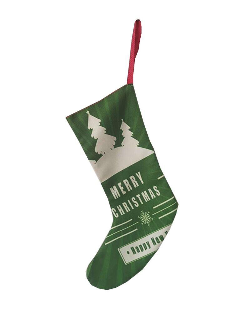 Aberto Design Božićna ukrasna čarapa Crp008, 35x18 cm, Šarena