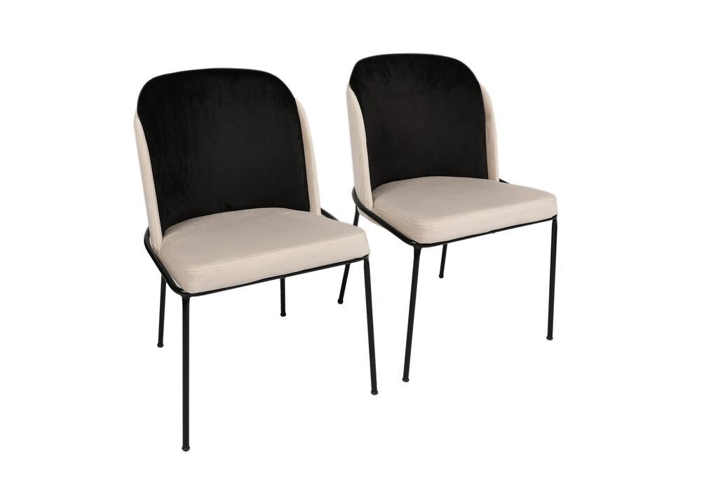 Hanah Home Dore 145 V2 Stolica, 2 komada, Krem