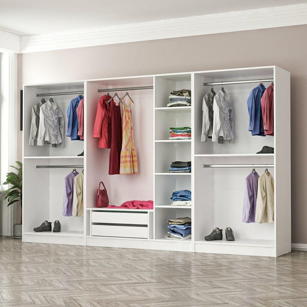 Hanah home Ormar Kale 315x190x52cm Bijeli