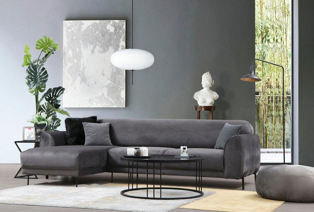 Atelier del Sofa Kutni set 96x85x287cm Antracit
