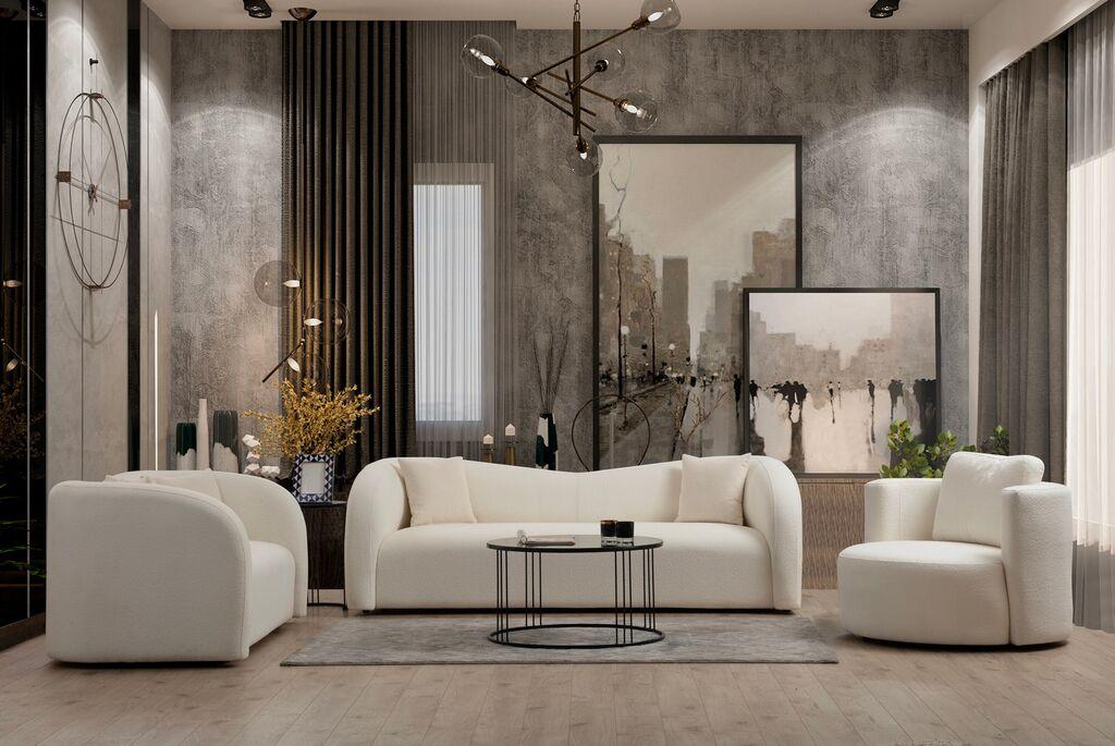 Atelier del Sofa Dvosjed Asos Krem Krem