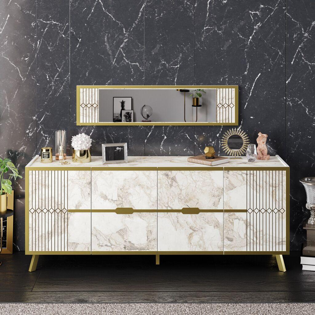 Hanah Home komoda Frida 120x29,5x46cm bijela