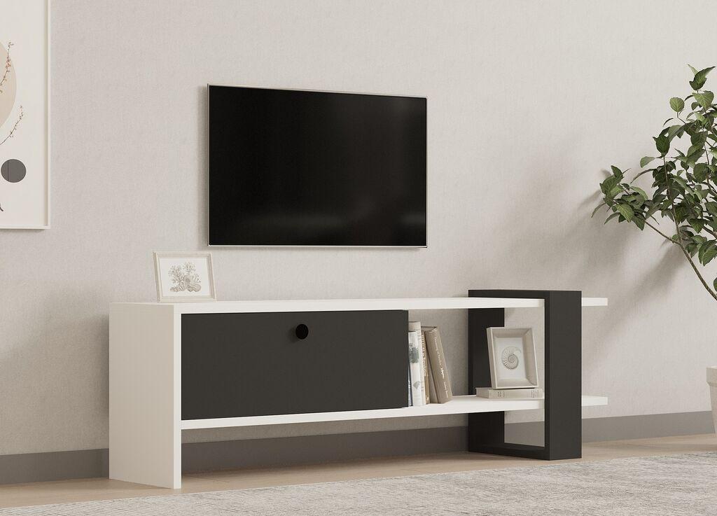 Hanah home TV komoda Funda antracit-bijele boje