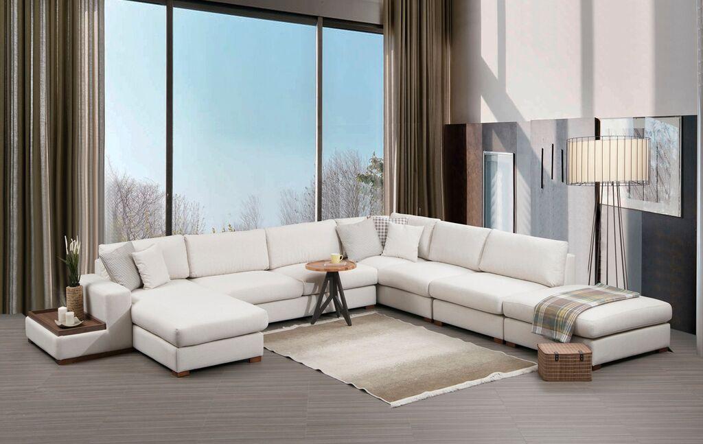 Atelier del Sofa Loop 11 Kutna sofa, Bijela