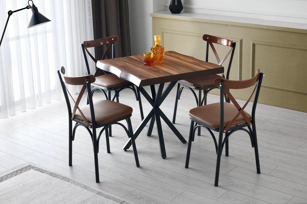 Hanah Home Safir 1462 Trpezarijski sto, smeđa
