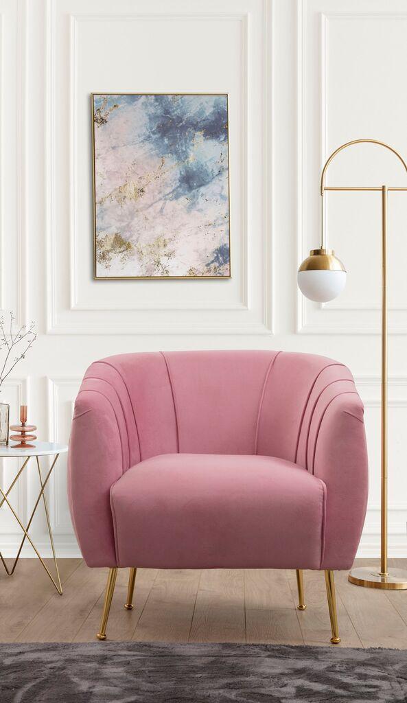Atelier del Sofa Fotelja Istiridye 85x80x85cm Roza