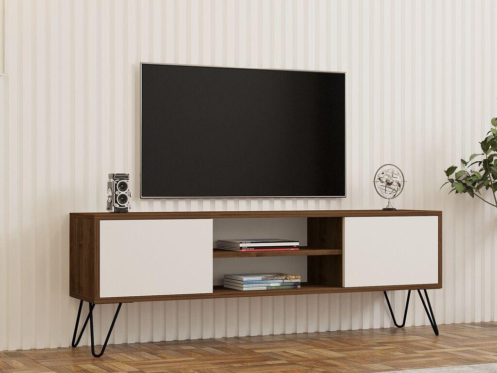 Hanah Home Eva TV polica, bijelo-smeđa