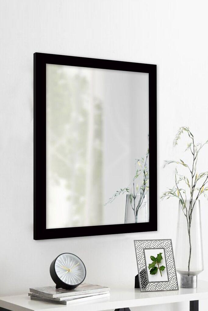 Hanah Home ogledalo s okvirom, crno