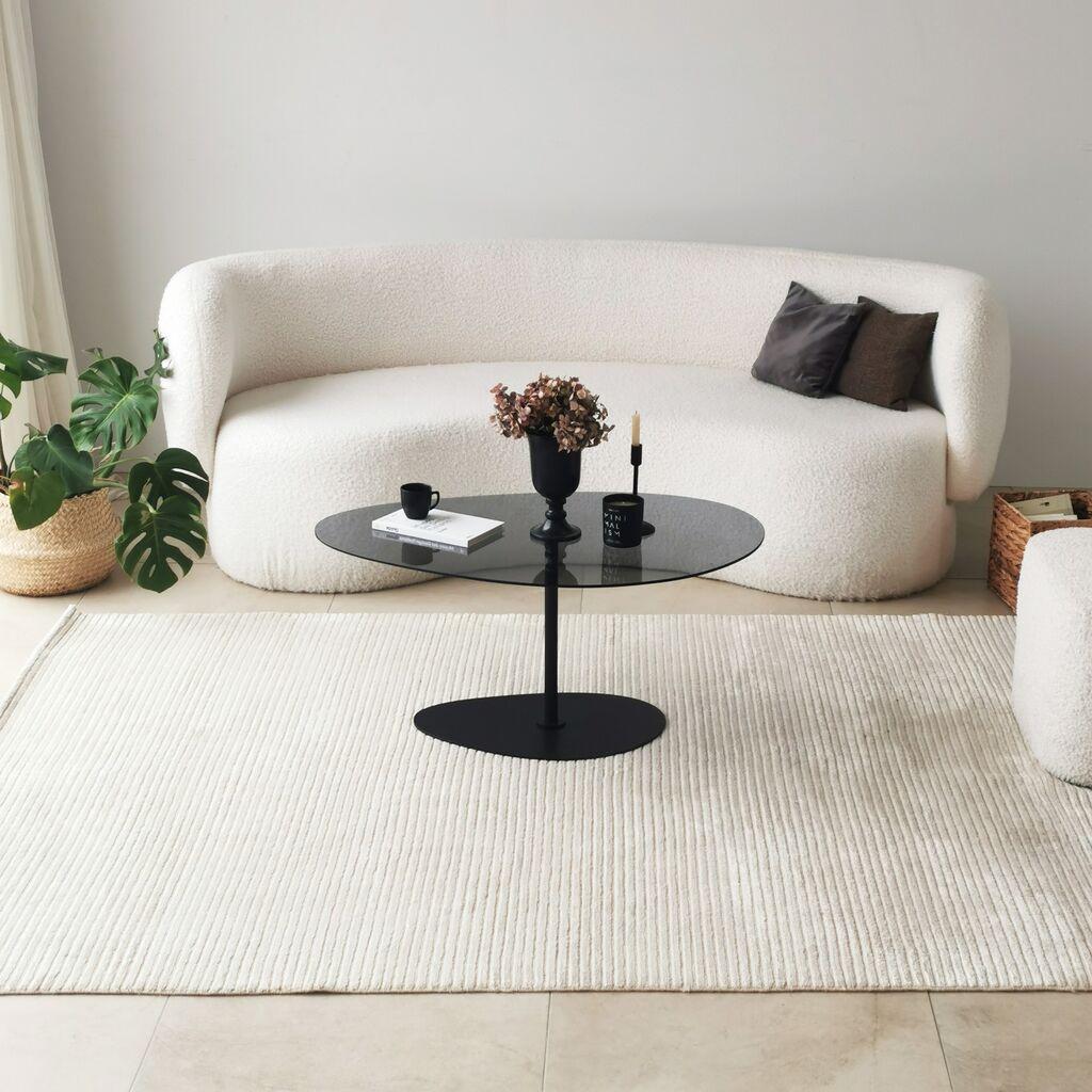 Hanah Home Porto sto za dnevni boravak, crni