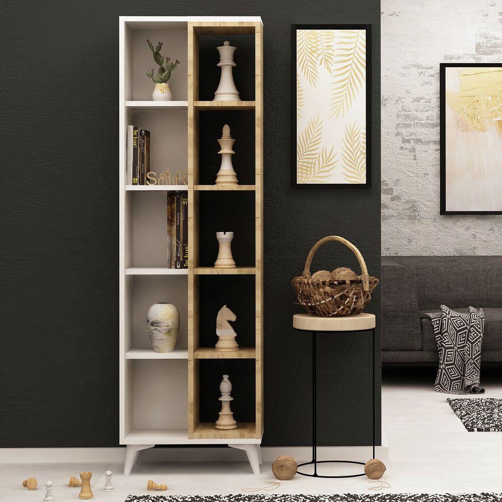 Hanah Home Enzamu biblioteka, krem ​​bijela