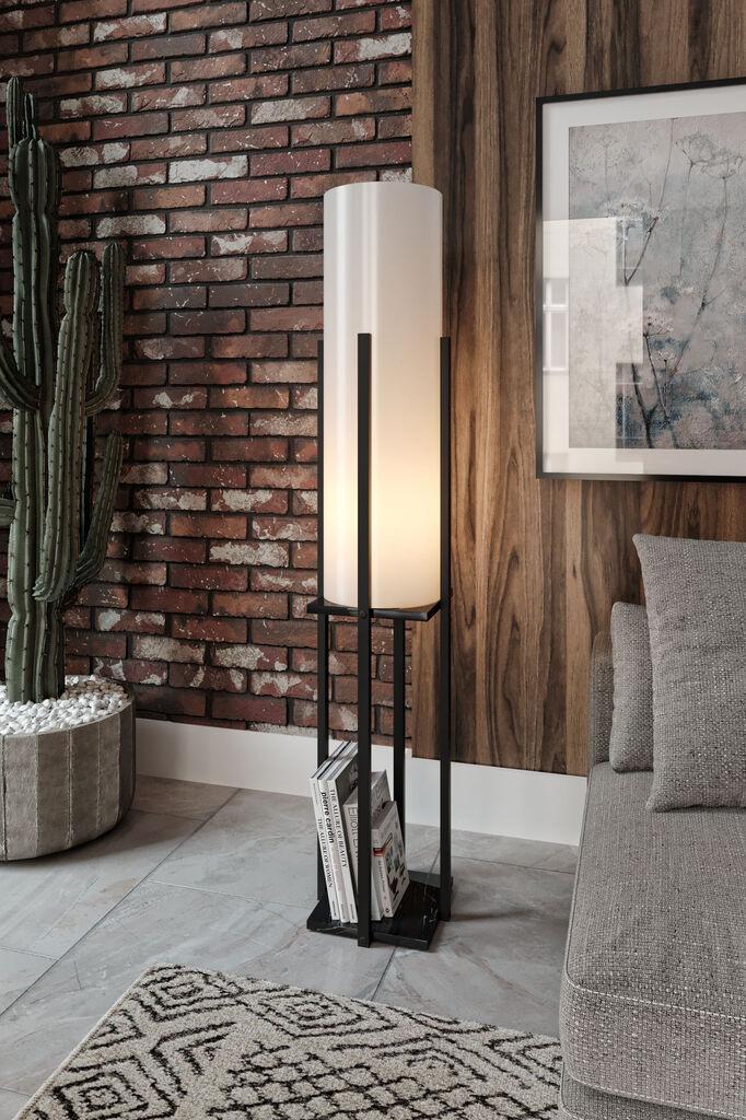 Opviq Dor crna podna lampa, crna