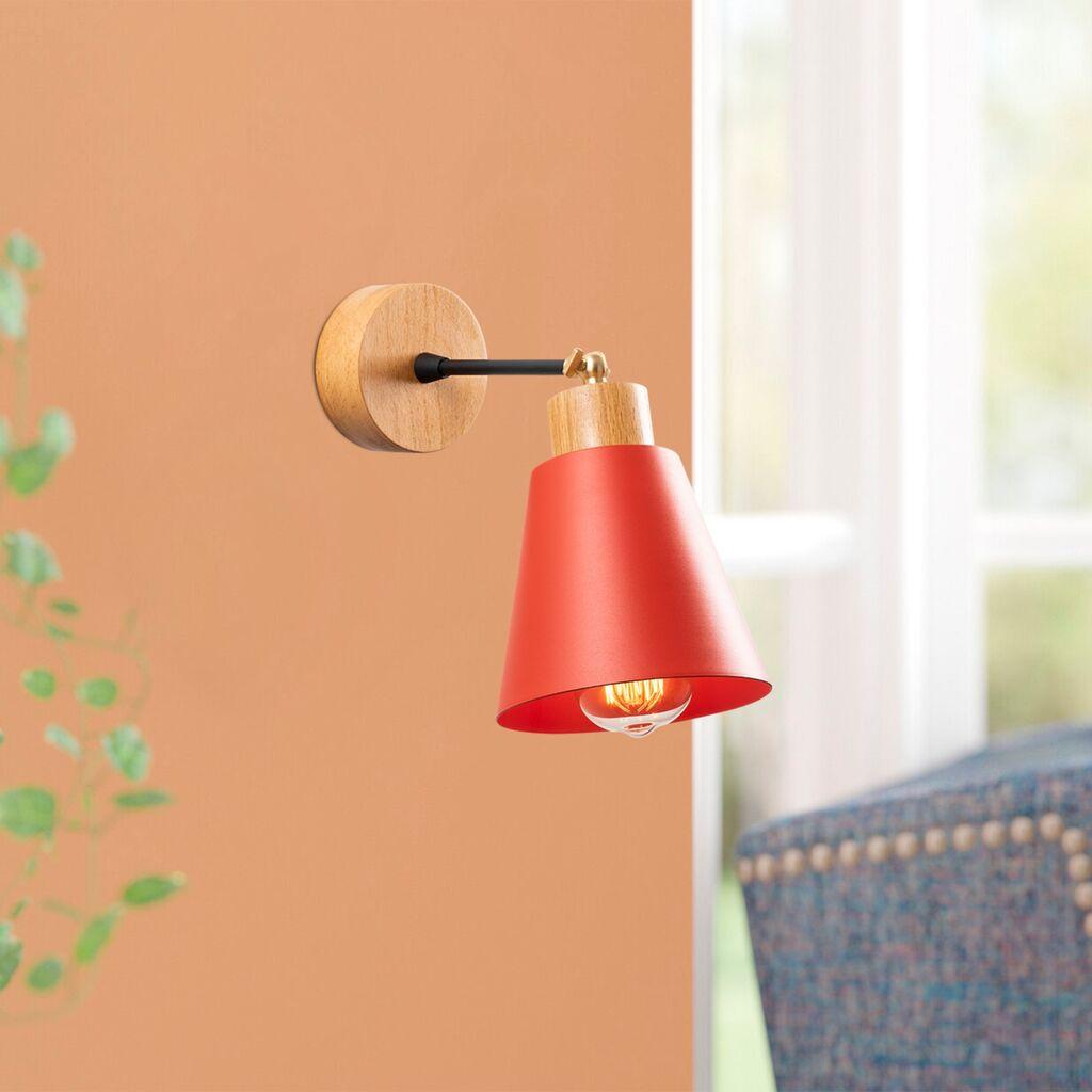 Opviq Zidna lampa E27 Grlo, Crvena