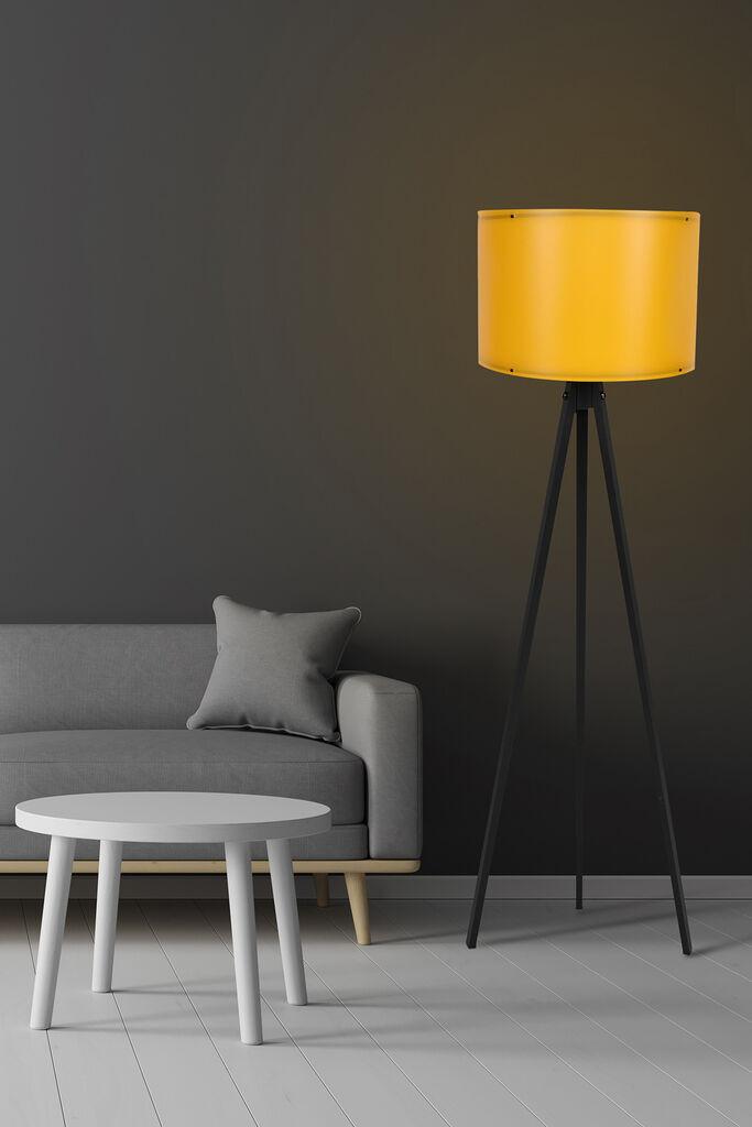 Opviq podna lampa 114, crna i žuta
