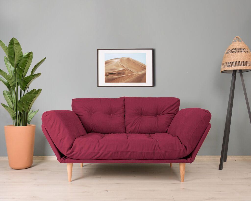 Atelier del Sofa GR105 Nina sofa na razvlačenje, tamnocrvena