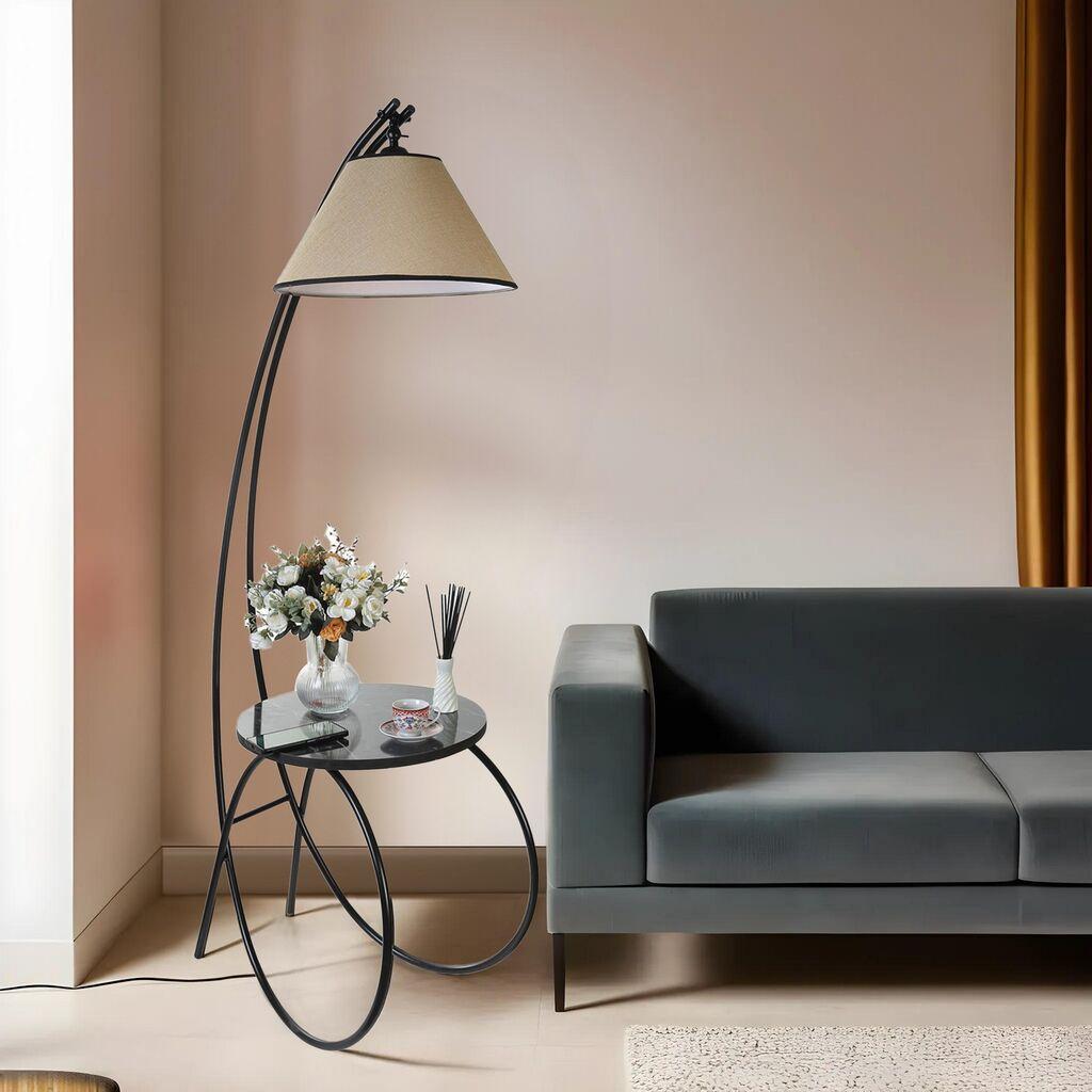 Opviq Podna lampa Guler, 165 cm, E27, 40W, Crna