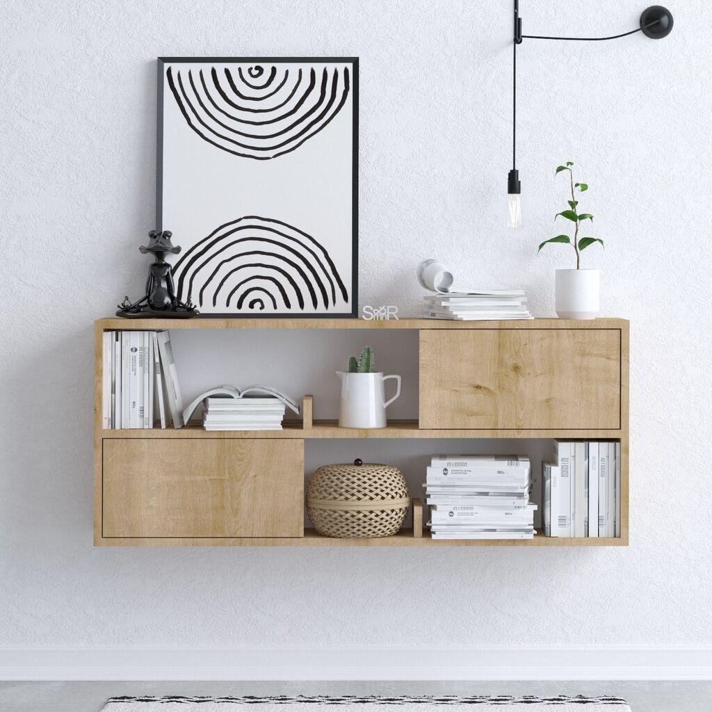 Hanah Home komoda Flora 120x50x22cm hrast