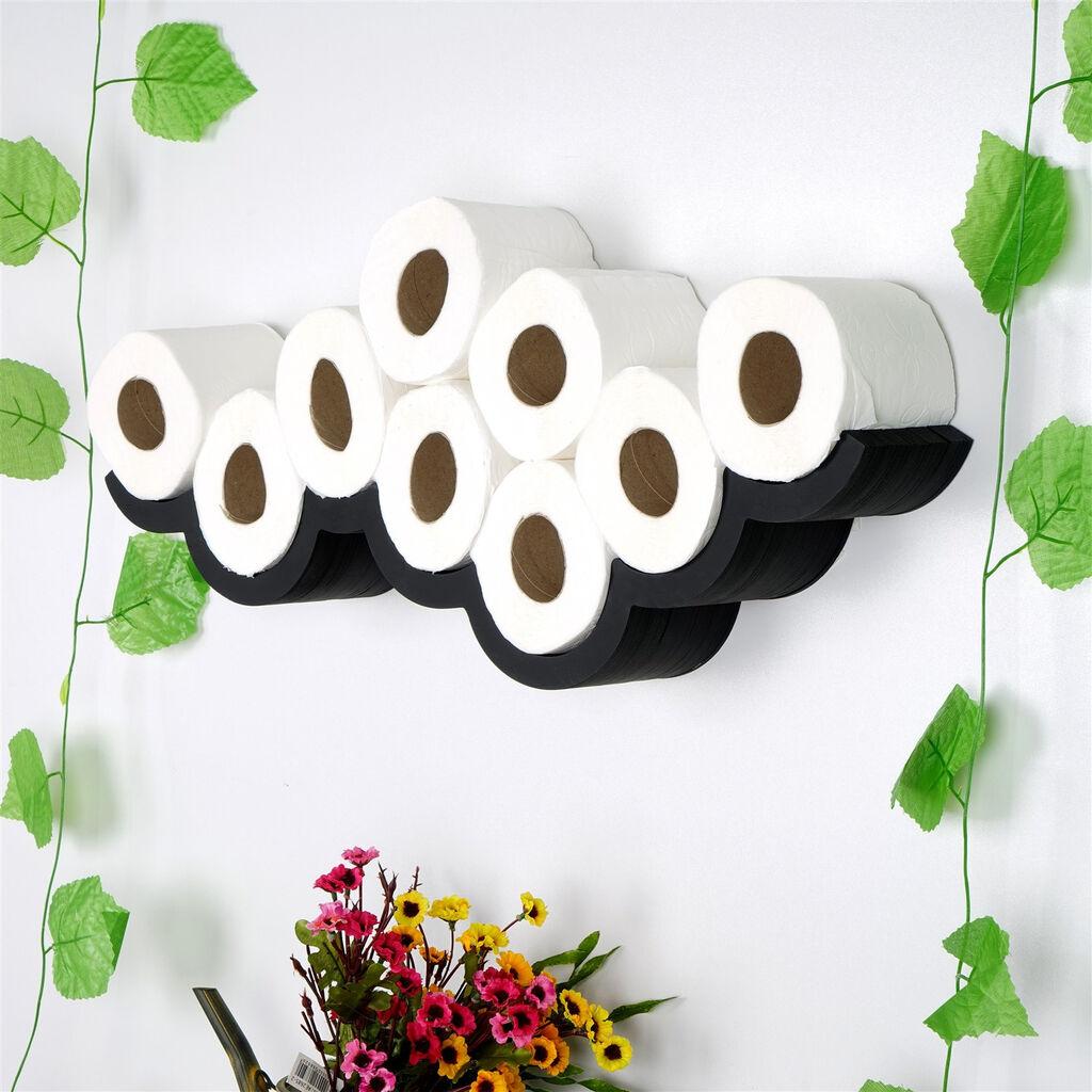 Hanah Home WC018 Držač za toaletni papir, crni