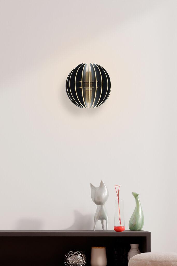 Opviq Zidna lampa E27 Grlo, Crna